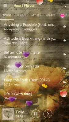 Heart Music Player android App screenshot 0