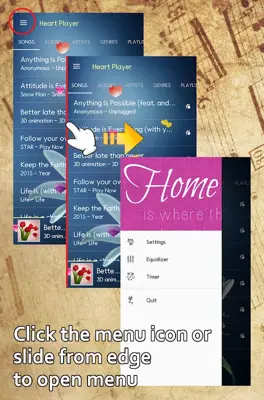 Heart Music Player android App screenshot 6