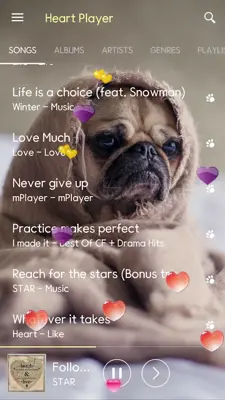 Heart Music Player android App screenshot 8